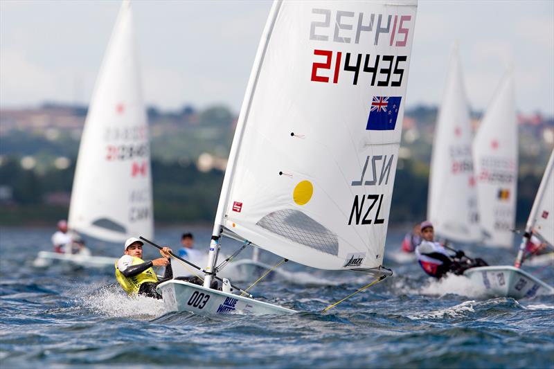 Sam Meech (NZL) - Laser - Day 3 - Hempel Sailing World Championships, Aarhus, Denmark photo copyright Sailing Energy taken at Sailing Aarhus and featuring the ILCA 7 class