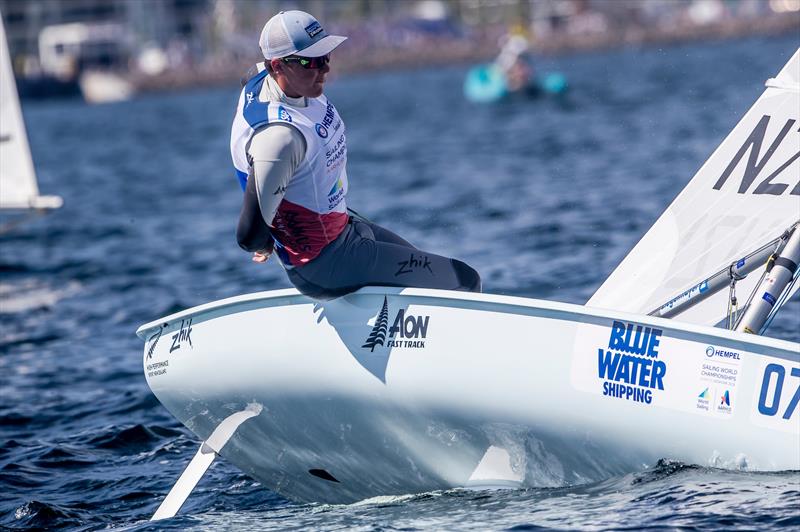 George Gautrey (NZL) - Laser - Hempel Sailing World Championships, Aarhus, Denmark, August 2018 photo copyright Sailing Energy / World Sailing taken at  and featuring the ILCA 7 class