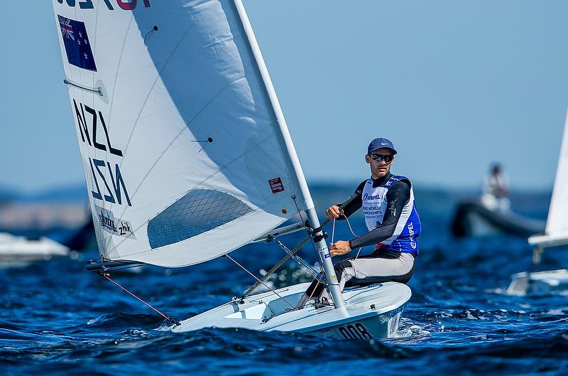 Tom Saunders (NZL) - Laser - Day 8 - Hempel Sailing World Championships 2018 - Aarhus, Denmark, August 2018 photo copyright Sailing Energy / World Sailing taken at  and featuring the ILCA 7 class