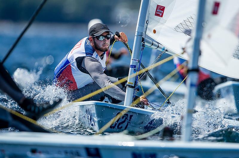 Andrew McKenzie (NZL) - Laser - Day 8 - Hempel Sailing World Championships 2018 - Aarhus, Denmark, August 2018 photo copyright Sailing Energy / World Sailing taken at  and featuring the ILCA 7 class