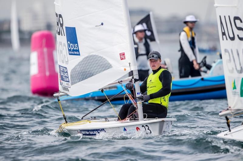 Elliot Hanson in the Laser on Day 3 at World Cup Series Enoshima - photo © Jesus Renedo / Sailing Energy / World Sailing