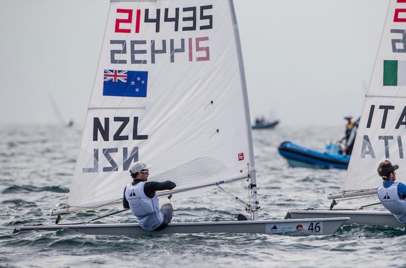 Sam Meech (NZL) in the Laser on Day 3 at World Cup Series Enoshima - photo © Jesus Renedo / Sailing Energy / World Sailing
