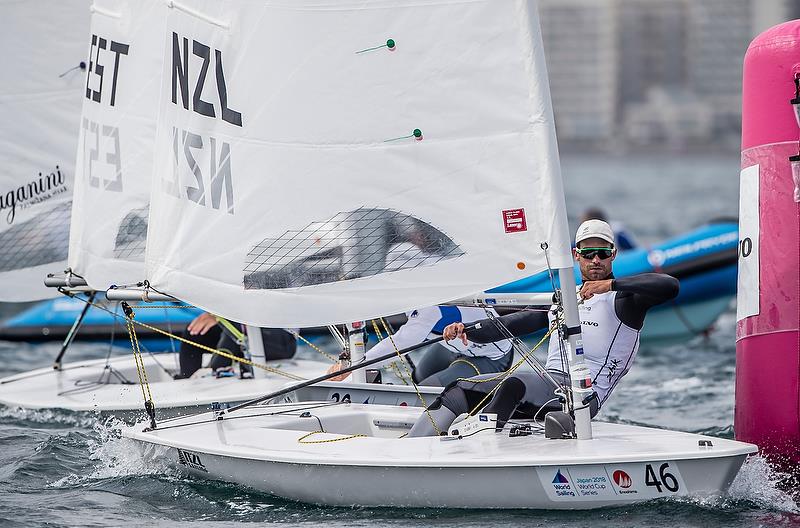 Sam Meech  (NZL) - Laser - Day 3 Sailing World Cup, Enoshima - August 13, 2018 photo copyright Jesus Renedo / Sailing Energy / World Sailing taken at  and featuring the ILCA 7 class