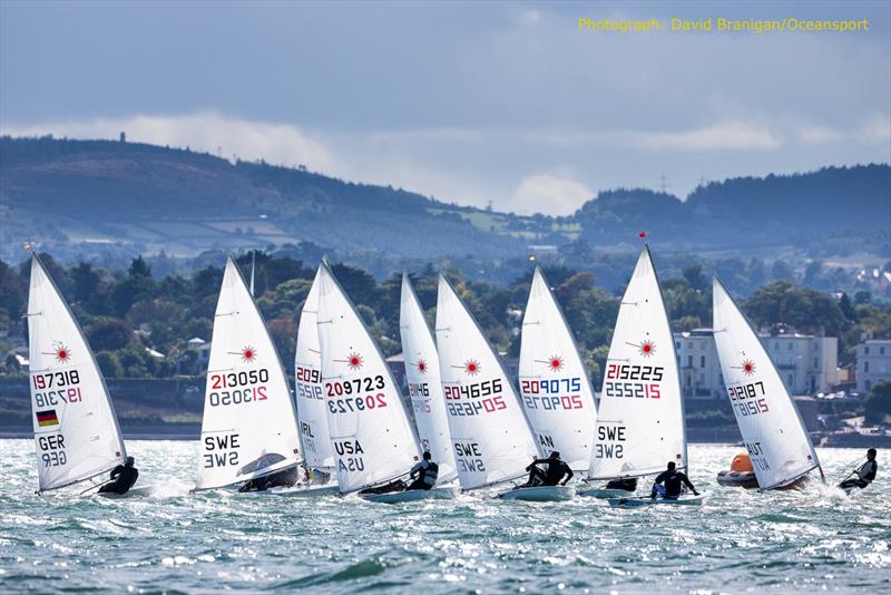 Day 6 of the DLR Laser Masters World Championships in Dublin Bay photo copyright David Branigan / www.oceansport.ie taken at Dun Laoghaire Motor Yacht Club and featuring the ILCA 7 class