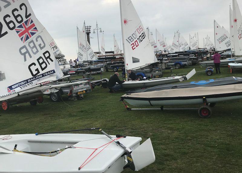 Laser UK World and European Qualifier at Royal Norfolk & Suffolk YC photo copyright Paul Jenkins taken at Royal Norfolk & Suffolk Yacht Club and featuring the ILCA 7 class