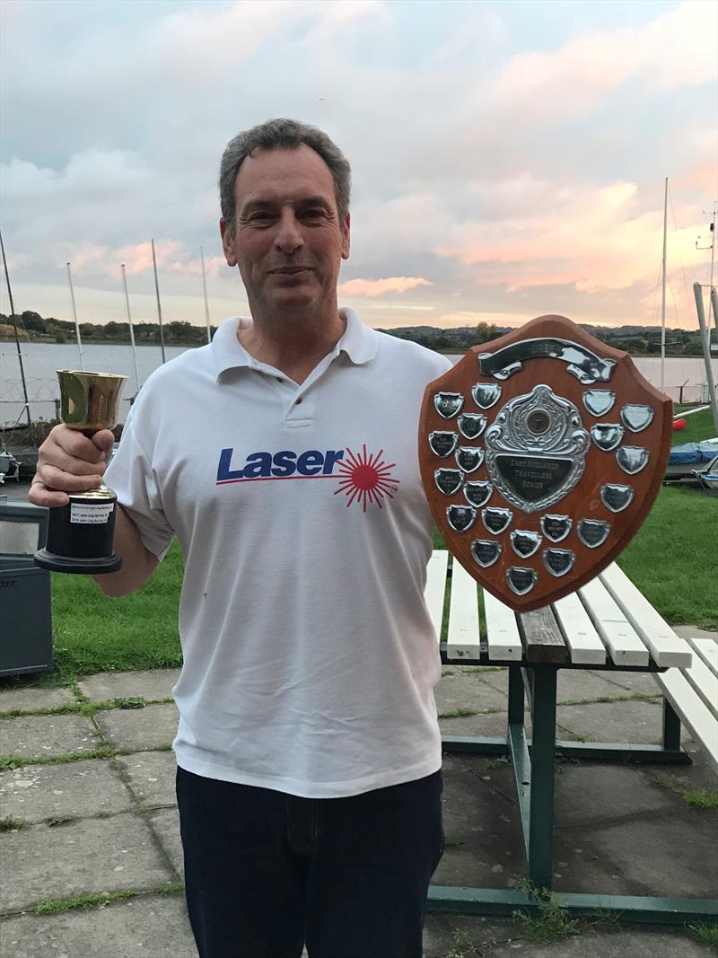 John G Ling wins the Midlands Travellers Series (Standard Rig) trophy at Bartley photo copyright Louise Craig taken at Bartley Sailing Club and featuring the ILCA 7 class