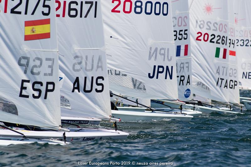 Day 3, European Laser Championships - May 22, 2019, Porto, Portugal photo copyright Neuza Aires Pereira taken at  and featuring the ILCA 7 class