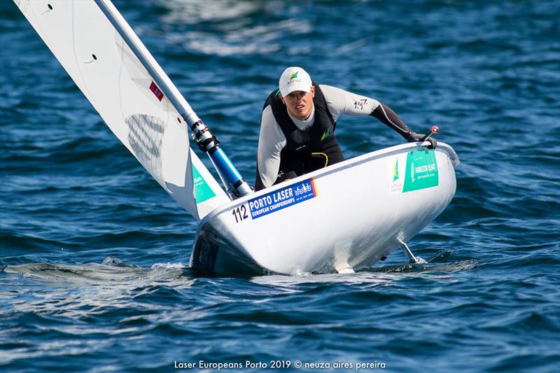 Laser European Championship Porto 2019 - Day 3 photo copyright Neuza Aires Pereira taken at  and featuring the ILCA 7 class