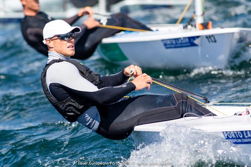 Laser European Championship Porto 2019 - Day 3 photo copyright Neuza Aires Pereira taken at  and featuring the ILCA 7 class