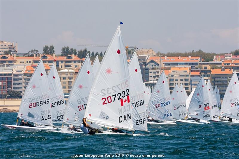 Laser European Championship Porto 2019 - Day 4 photo copyright Neuza Aires Pereira taken at  and featuring the ILCA 7 class