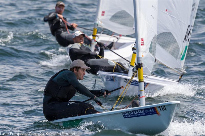 Laser European Championship Porto 2019 - Day 4 photo copyright Joao Ferrand taken at  and featuring the ILCA 7 class