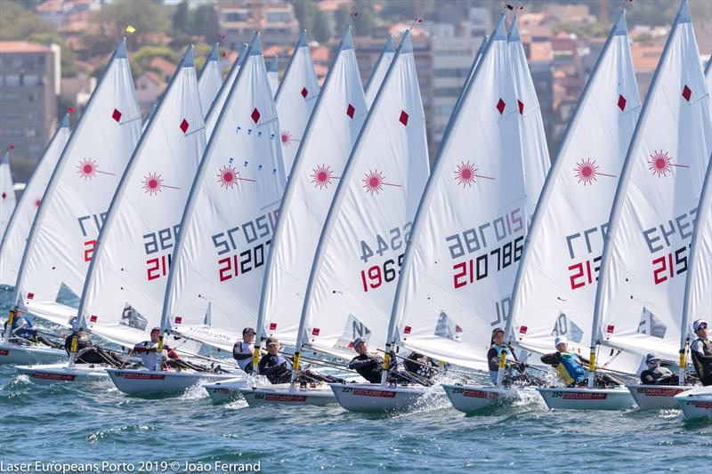 Day 5 - European Laser Championships - Porto, Portugal - May 2019 photo copyright Joao Ferrand - Fotografia taken at  and featuring the ILCA 7 class