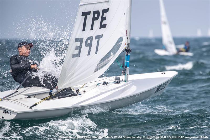 Taipei jumps out of a big wave - World Laser Championship, Sakaiminato, Japan July 2019 - photo © Junichi Hirai / Bulkhead Magazine Japan