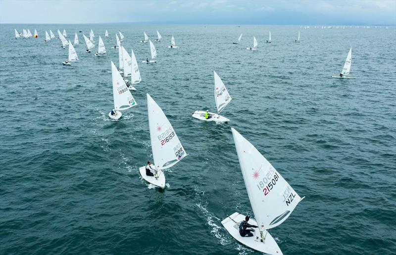  Drone view - Day 4, World Laser Championship, Sakaiminato, Japan July 2019 - photo © Junichi Hirai / Bulkhead Magazine Japan