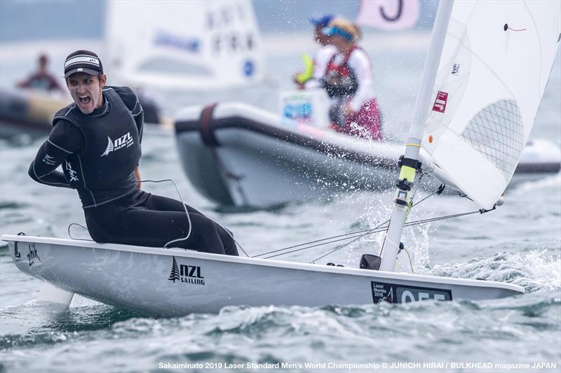 Thomas Saunders (NZL) - Day 6, World Laser Championship, Sakaiminato, Japan July 2019 - photo © Junichi Hirai