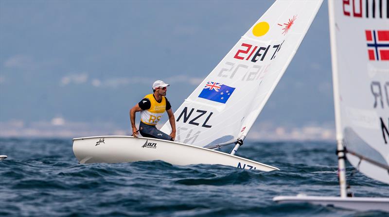 Sam Meech (NZL) - Laser - Day 2 - Olympic Test Event - Enoshima - August 18, 2019 photo copyright Jesus Renedo / Sailing Energy / World Sailing taken at  and featuring the ILCA 7 class
