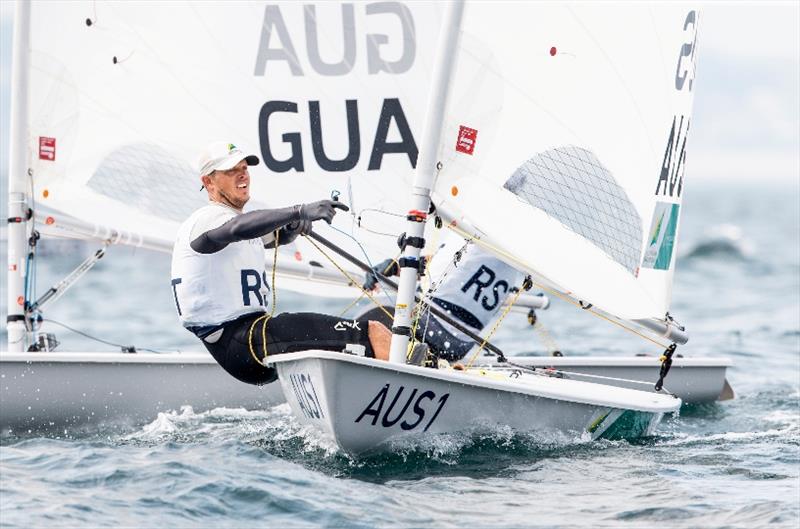 Tom Burton - Ready Steady Tokyo, day 5 photo copyright Pedro Martinez / Sailing Energy / World Sailing taken at  and featuring the ILCA 7 class