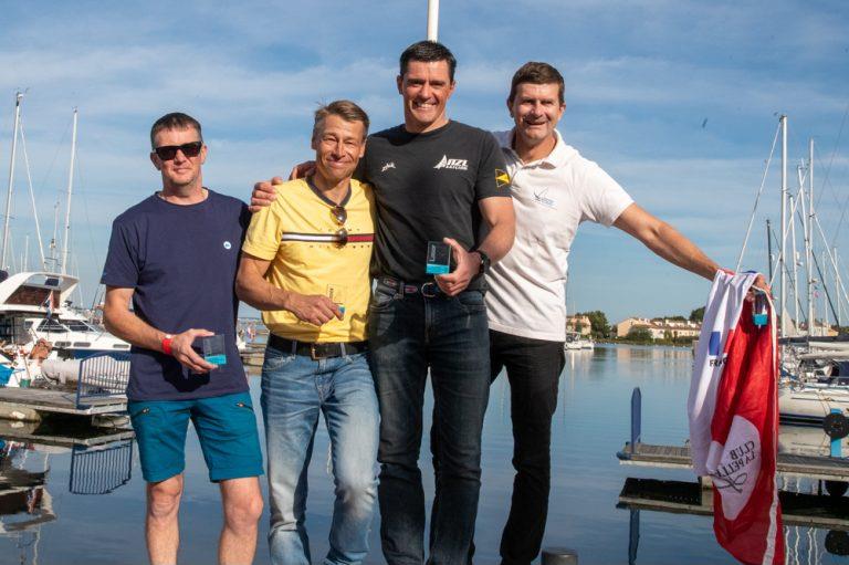Scott Leith (NZL) second from right - 2019 Laser Master World Championships - Port Zeland, The Netherlands, September 6, 2019 photo copyright Thom Touw taken at  and featuring the ILCA 7 class