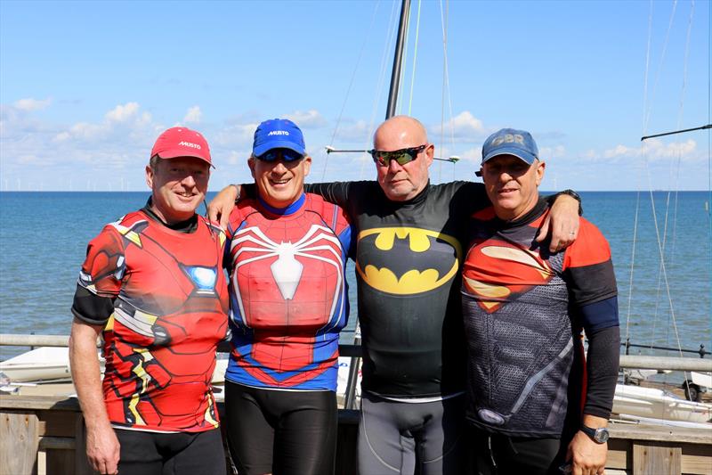Whitstable's superheroes… are we convinced? - Laserfest Tri-Series Round 3 at Herne Bay photo copyright Nicky Whatley taken at Herne Bay Sailing Club and featuring the ILCA 7 class