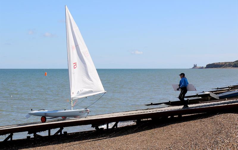 Paul Kelly forgot a vital piece of equipment, his GoPro (yes, and his daggerboard) - Laserfest Tri-Series Round 3 at Herne Bay photo copyright Nicky Whatley taken at Herne Bay Sailing Club and featuring the ILCA 7 class