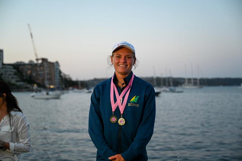 AST Tokyo Olympics campaigner Mara Stransky attended - Women's Laser Regatta photo copyright Jon West taken at Double Bay Sailing Club and featuring the ILCA 7 class