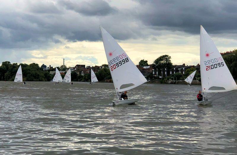 Laser open meeting at London Corinthian photo copyright Martine Clayson taken at London Corinthian Sailing Club and featuring the ILCA 7 class