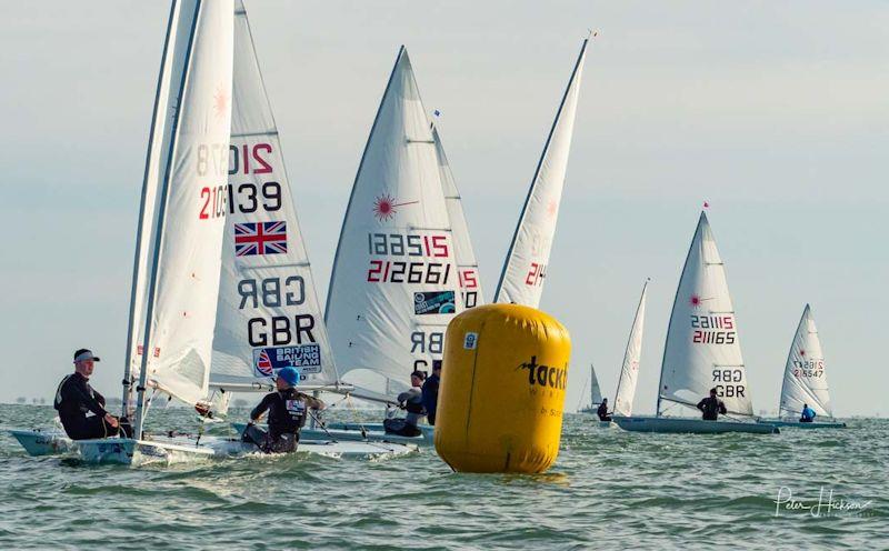 UKLA Noble Marine World & European Qualifier & Laser Masters at Hayling Island - Standard fleet photo copyright Peter Hickson taken at Hayling Island Sailing Club and featuring the ILCA 7 class