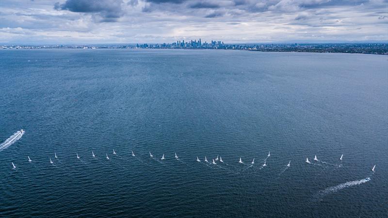 Laser fleet - Melbourne Summer of Sailing - photo © Beau Outteridge