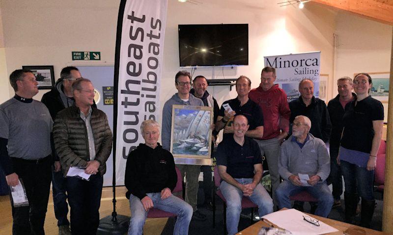 Laser (and Radial) Masters Inland Championships prizewinners photo copyright Guy Noble taken at Rutland Sailing Club and featuring the ILCA 7 class