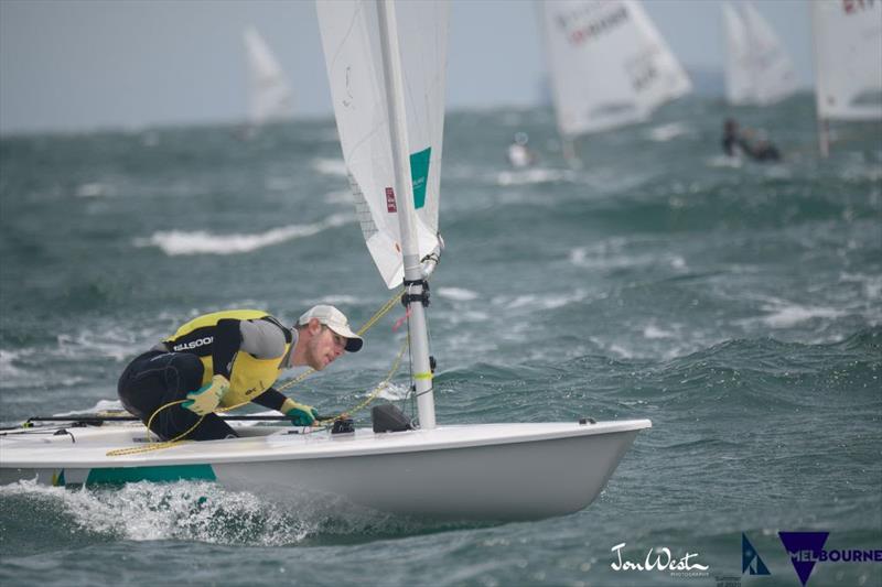 Matt Wearn wins his fifth Australian Laser title - 2020 Australian Laser Championship photo copyright Jon West Photography taken at Sandringham Yacht Club and featuring the ILCA 7 class