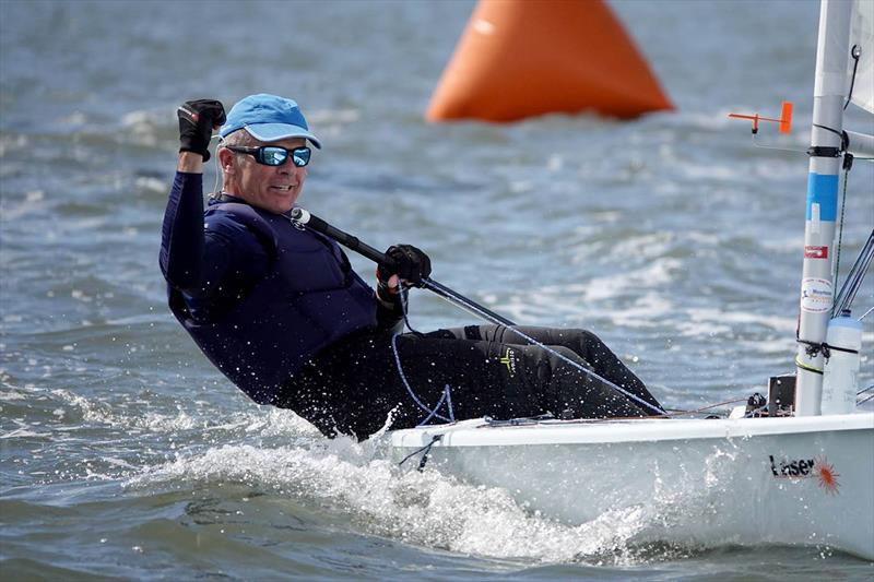 Guy Noble during the Laser Masters Midwinters East in Florida photo copyright USSCoMC taken at US Sailing Center of Martin County and featuring the ILCA 7 class