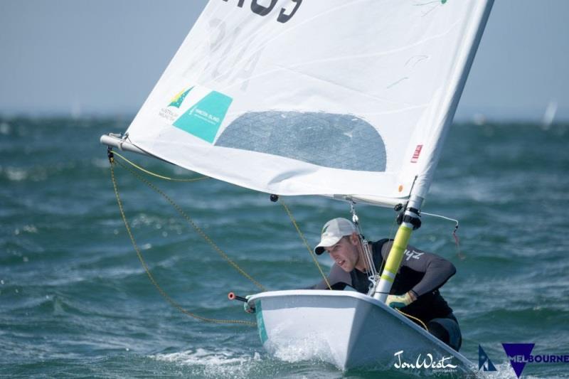 Matt Wearn (AUS) on his way to the silver medal at the 2020 ILCA Laser Standard Men's World Championship. - photo © Jon West Photography