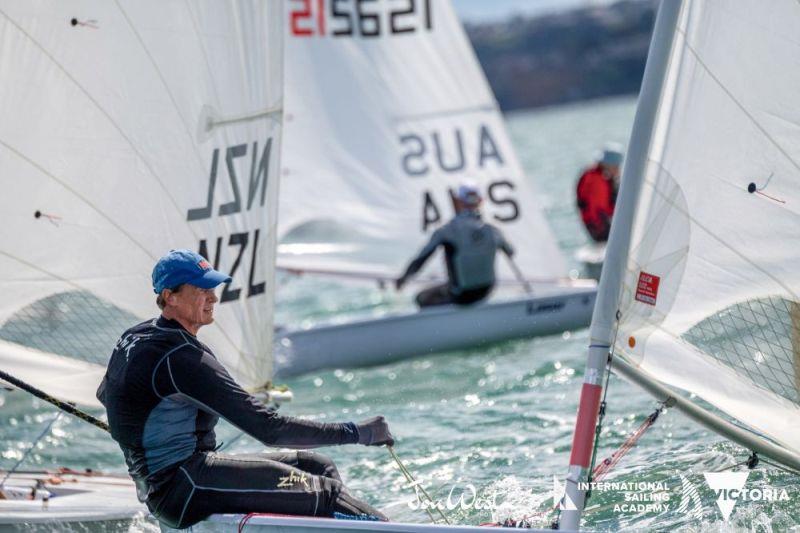 Brett Beyer had a perfect start to the Oceania and Australian Championships, scoring two bullets photo copyright Jon West Photography taken at Royal Geelong Yacht Club and featuring the ILCA 7 class