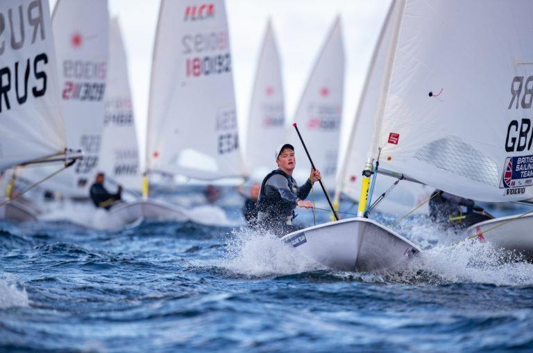2020 Laser Senior Europeans in Gdansk, Poland day 2 photo copyright Thom Touw / www.thomtouw.com taken at  and featuring the ILCA 7 class