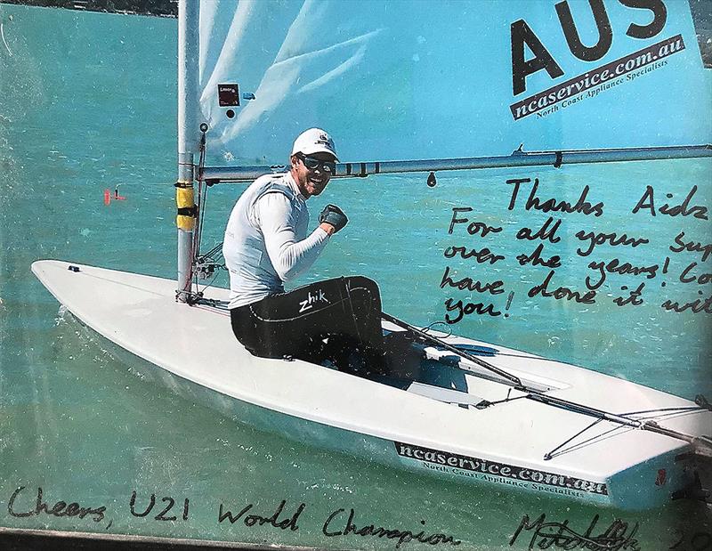 Mitch Kennedy under 21 World Champion Laser Radial that Finglas coached  - photo © Adrian Finglas