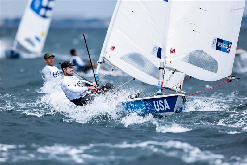 Charlie Buckingham (USA) on Tokyo 2020 Olympic Sailing Competition Day 3 - photo © Sailing Energy / World Sailing