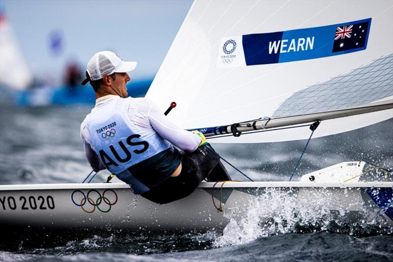 Matt Wearn (AUS) on Tokyo 2020 Olympic Sailing Competition Day 5 photo copyright Sailing Energy / World Sailing taken at  and featuring the ILCA 7 class