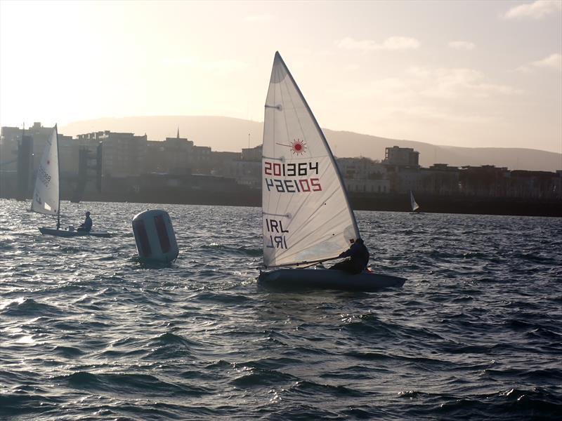 Gary O'Hare, ILCA 7, as Dun Laoghaire Frostbite Series 2 gets underway photo copyright Cormac Bradley taken at Dun Laoghaire Motor Yacht Club and featuring the ILCA 7 class