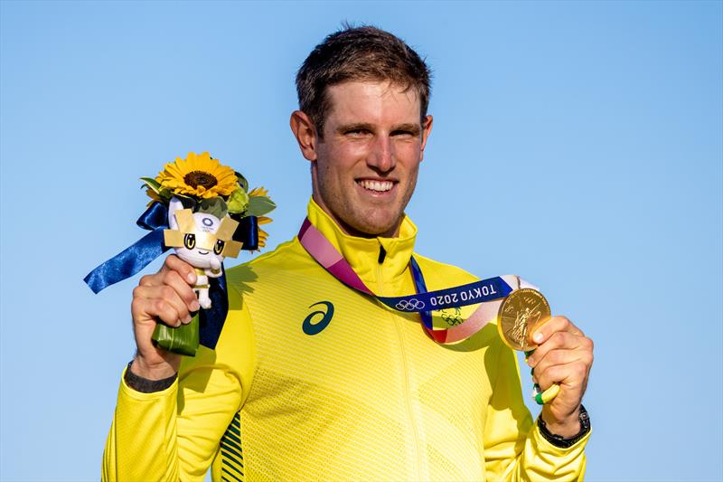 Matt Wearn OAM with his gold medal in Tokyo - photo copyright Australian Sailing taken at Australian Sailing and featuring the ILCA 7 class