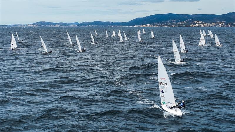 Matt Wearn leads the fleet - Princess Sofia Trophy photo copyright Sailing Energy taken at Real Club Náutico de Palma and featuring the ILCA 7 class