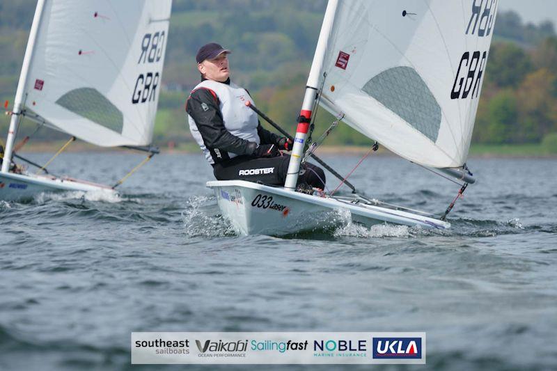 David Goddard in the Noble Marine UKLA Masters ILCA 7 Inland Championships at Chew Valley Lake - photo © Lotte Johnson