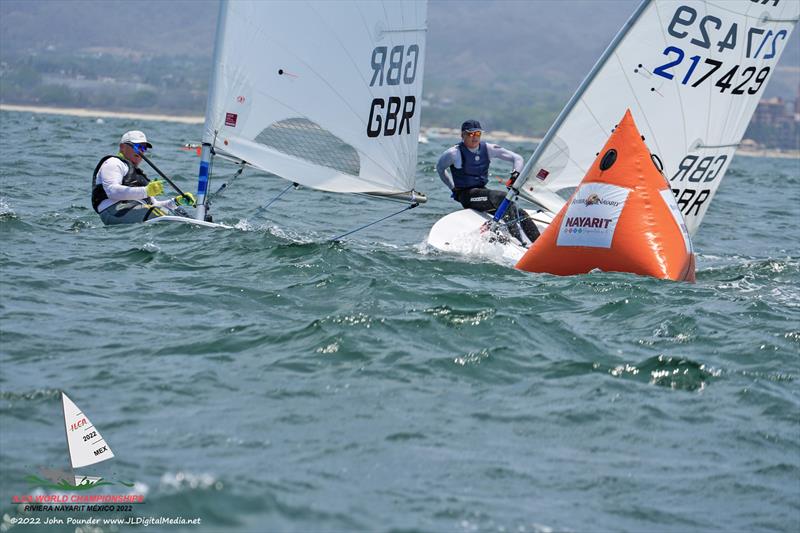 Chris Ellyatt and Guy Noble during the ILCA 7 Masters Worlds in Mexico photo copyright John Pounder / www.jldigitalmedia.net taken at Vallarta Yacht Club and featuring the ILCA 7 class