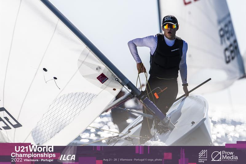 Day 4 of the 2022 ILCA U21 Worlds at Vilamoura, Portugal photo copyright osga_photo / Joao Costa Ferreira taken at Vilamoura Sailing and featuring the ILCA 7 class