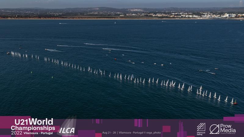 Day 5 of the 2022 ILCA U21 Worlds at Vilamoura, Portugal photo copyright osga_photo / Joao Costa Ferreira taken at Vilamoura Sailing and featuring the ILCA 7 class