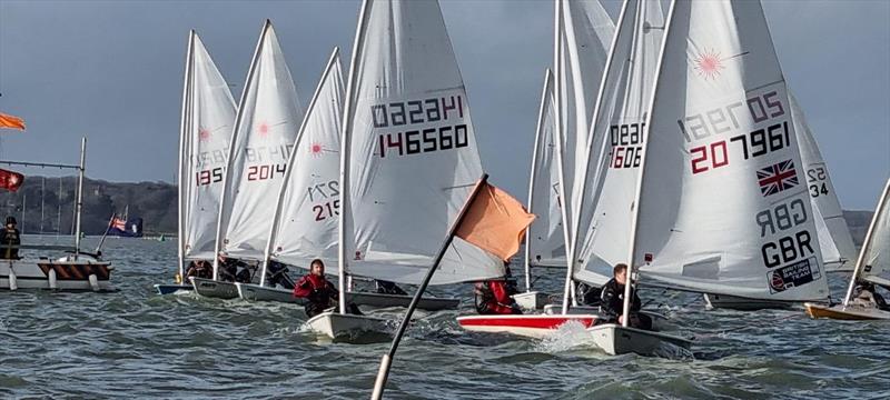 Royal Harwich Yacht Club Shiver Series Day 1 photo copyright Gordon Sutton taken at Royal Harwich Yacht Club and featuring the ILCA 7 class