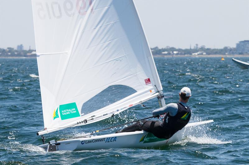 Matt Wearn on day 1 of Sail Melbourne 2023 photo copyright Alex McKinnon taken at Royal Brighton Yacht Club and featuring the ILCA 7 class