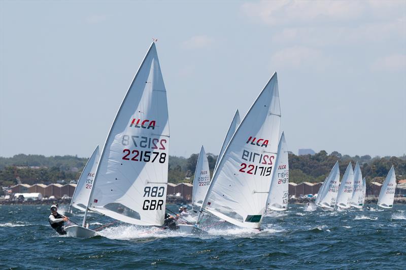 The ICLA 7 fleet enjoyed some great breezes after the racing had been APd waiting for the wind - photo © A.J. McKinnon
