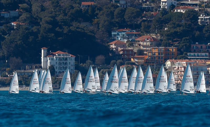 Lining up for a start Day One - ILCA European Championships - photo © Thom Touw Sailing Photographer