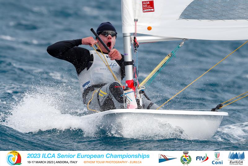 ILCA European Championships day 3 photo copyright Thom Touw Photography / EurILCA taken at Circolo Nautico Andora and featuring the ILCA 7 class