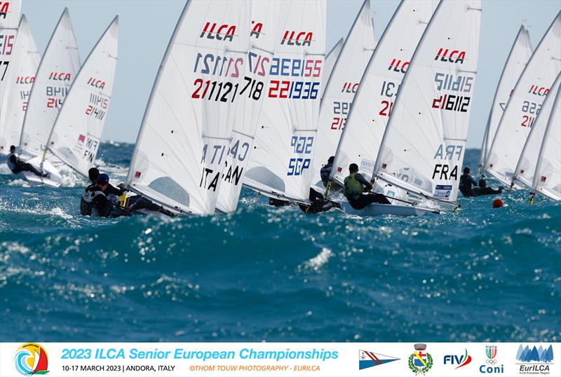 ILCA European Championships day 4 photo copyright Thom Touw Photography / EurILCA taken at Circolo Nautico Andora and featuring the ILCA 7 class